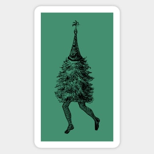 Vintage Christmas Tree with Legs Sticker